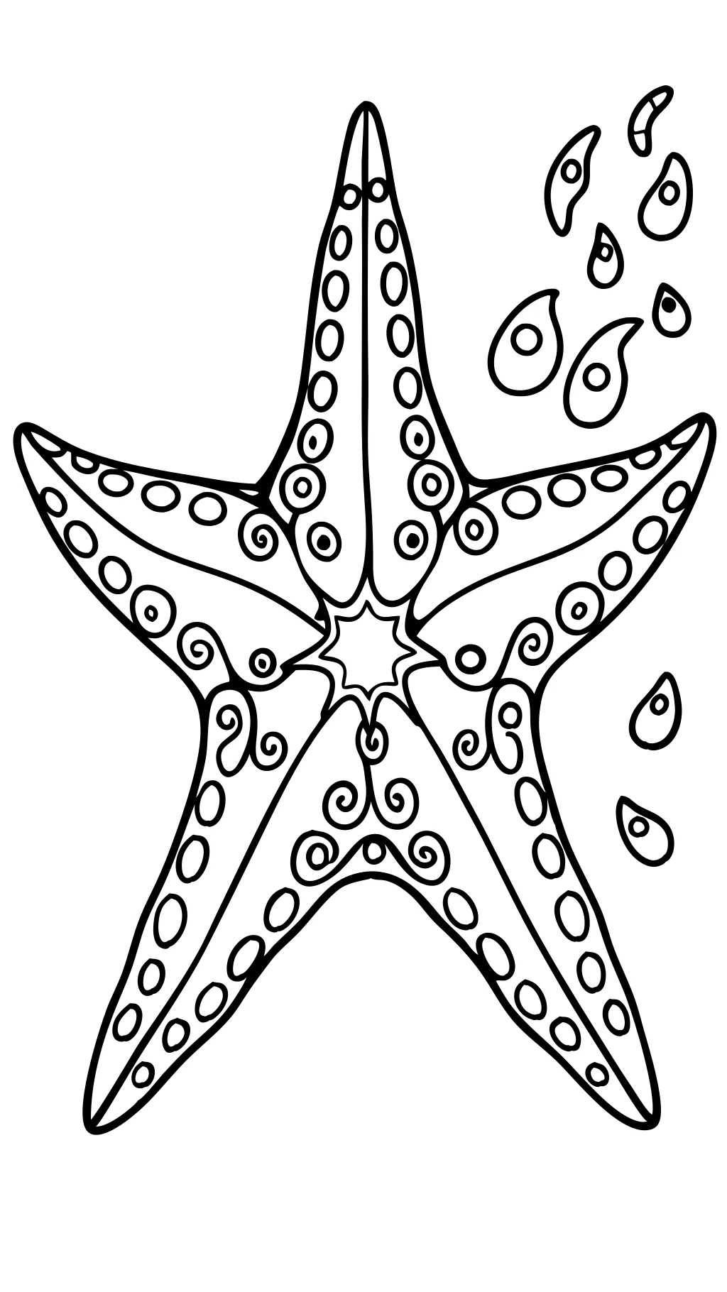 coloring pages of starfish